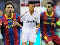 ميسي ورونالدو وتشافي مرشحو جائزة أفضل لاعب أوروبي