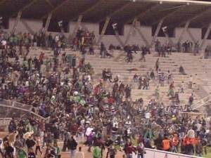 أعمال شغب في إربد عقب مباراة