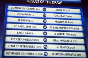 ميلان يصطدم بأرسنال.. والبارسا يواجه ليفركوزن بأبطال أوروبا