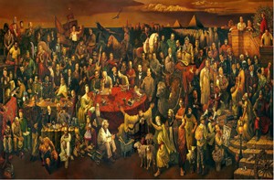 نوافذ: لوحة المشاهيرعمل فني صيني