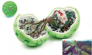 كرة تلتقط الصور البانورامية لدى قذفها في الهواء