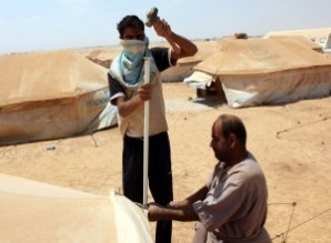 مخيم جديد للاجئين السوريين في الزرقاء
