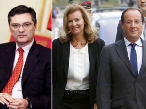 علاقة غرامية مشتركة:الرئيس الفرنسي يشارك صديقته الحالية مع وزير سابق