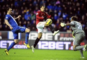 مانشستر يونايتد يكرم ويغان برباعية بمناسبة عيد رأس السنة 2013