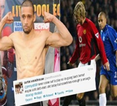 ملاكم بريطاني يلقن درساً لشاب شتمه عبر «تويتر»