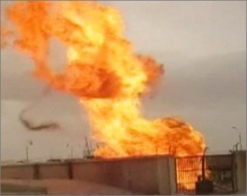 تفجير خط الغاز المؤدي للأردن في سيناء المصرية