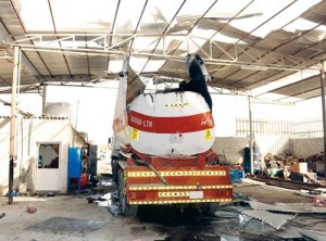 4 إصابات بتطاير خزان صهريج "أفيول" في مادبا