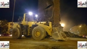 شاهد بالصور: هدم "السابع" واستبداله بـ "إشارة"