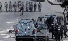 اصابة 5 رجال أمن خلال فض مشاجرة بالقوة في البقعة