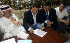 بحضور رئيس النادي العدوان .. الفيصلي يوقع عقد مدربه الجديد
