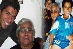 جدة سواريز تكشف سر ولعه بالعض