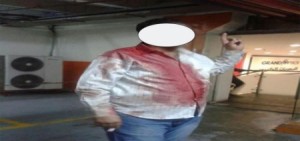 بالصورة..."أمن" الإستقلال مول يعتدي بوحشية على رجل برفقة عائلته..!!