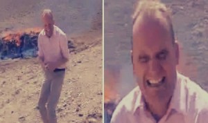بالفيديو.. مذيع BBC "حششّ" أثناء تصوير تقرير عن حرق "الحشيش" ..!!!