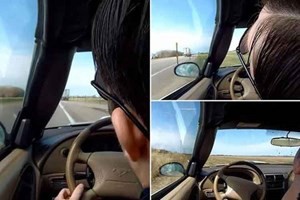 بالفيديو.. مرض غامض يُفقد سائقاً الوعي على طريق سريع