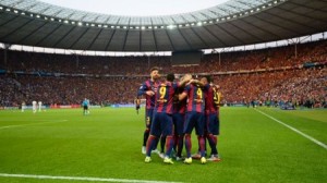 بالصورة.. بيكيه يثير الجدل عقب الفوز على يوفنتوس باحتفال مجنون لم تنقله الكاميرات!!