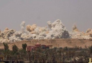 شاهد بالصور .. تفجير "داعش الإرهابي " الملعب الاولومبي في "الرمادي