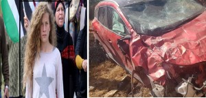 بالصور .. عهد التميمي تتعرض لحادث سير مروع برفقة عائلتها