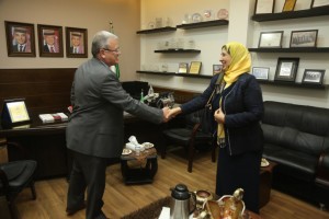 رئيس جامعة البترا يستقبل الملحق الثقافي اليمني