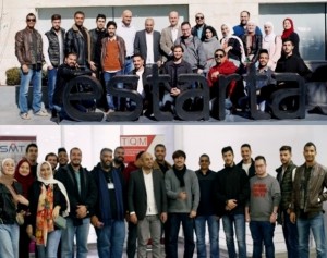  زيارة طلبة " قسم الشبكات وامن المعلومات" بجامعة عمان الاهلية  لشركتي Estarta و SMT