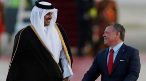 الملك يجري مباحثات مع أمير قطر في عمان الاحد