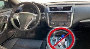 تحذيرات من مخاطر ترك عبوات المعقمات في المركبات خلال ارتفاع درجات الحرارة