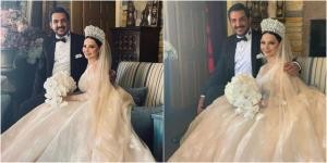 الاعلامي معاذ العمري والفنانة ديانا كرزون .. مبارك الزفاف