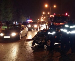 اصابة سيدة وابنائها الثلاث بحادث دهس على طريق المطار