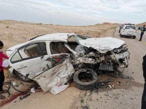 وفاة سيدة و4 اصابات بحادث بمنطقة البحر الميت