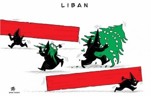 كاريكاتور عماد حجاج حول لبنان في "لوموند الفرنسية"