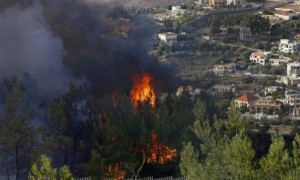 حرائق كبيرة في جنوب لبنان