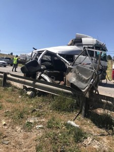 بالصور ... وفاتان و 4 إصابات بحادث تصادم بالمفرق