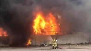 حريق هائل في "سوق الخيام" بالكويت