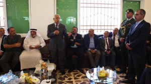 العيسوي ينقل تعازي الملك لذوي شهداء العقبة