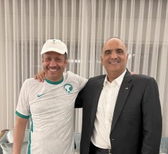 كيف وصف السديري فرحة الخصاونة بفوز المنتخب السعودي؟