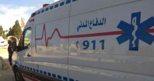 إربد: 4 اصابات بتدهور مركبة في شارع البترا