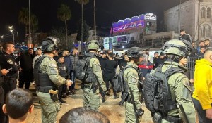 قوات الاحتلال تعتدي على فلسطينيين بباب العامود