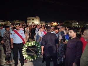 الأمن يشارك بتشييع الشرطي حمزة سطام الفناطسة