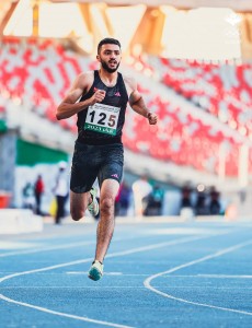 البطل بلال ذياب يحطم الرقم القياسي الاردني للرجال  لمسابقة ٦٠ متر صالات