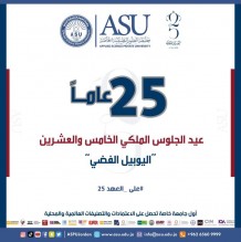 جامعة العلوم التطبيقية الخاصة  تهنىء بعيد الجلوس الملكي (اليوبيل الفضي)