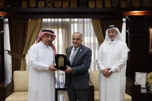 أ.د.ساري حمدان يستقبل وفد الاتحاد العربي للثقافة الرياضية