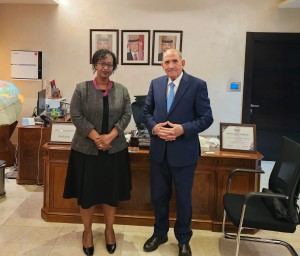 الذنيبات يبحث مع سفيرة رواندا  في عمان التعاون المشترك في مجال  صناعة الأسمدة الفوسفاتية