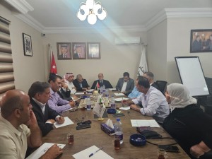 جانب من اجتماع المكتب السياسي لحزب الاتحاد الوطني الأردني