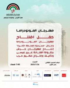 إدارة مهرجان جرش تولي "المونودراما" اهتماما خاصا كأحد أشكال التعبير المسرحي الرفيع