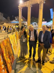 بمشاركة ٢٣ فنان افتتاح سمبوزيوم مهرجان جرش الدولي للفنون التشكيلية " ارسم وطنك الاردن