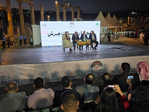 مسرح الصوت والضوء في جرش يستضيف شخصية الشيخ خالد العيطان في بانوراما رجالات جرش