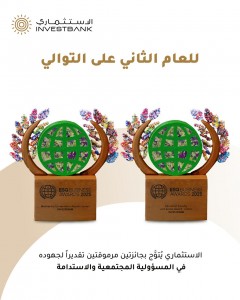 للعام الثاني على التوالي الاستثماري يُتوَّج بجائزتين مرموقتين تقديراً لجهوده في المسؤولية المجتمعية والاستدامة
