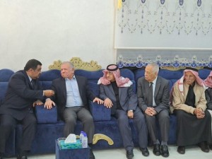 الملك يعزي بوفاة الشيخ جمال حديثة الخريشا