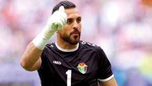 يزيد أبو ليلى أفضل لاعب في مباراة الأردن والعراق