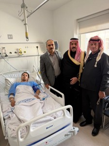 زيارة نواب حزب الاتحاد الوطني لأحد أفراد قوات مكافحة المخدرات