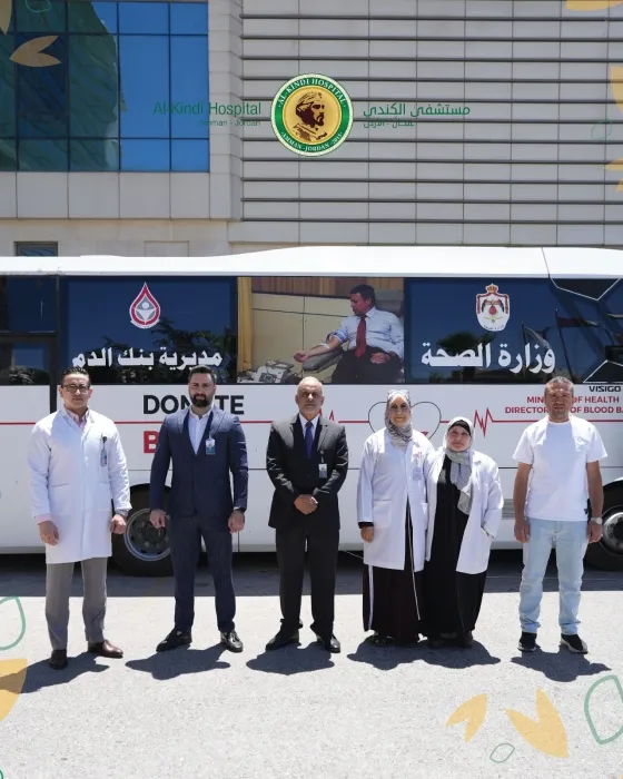 نجاح حملة التبرع بالدم في مستشفى الكندي